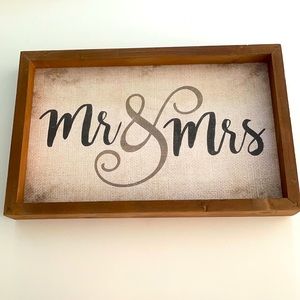 Mr. & Mrs Vintage/Boho Style Sign